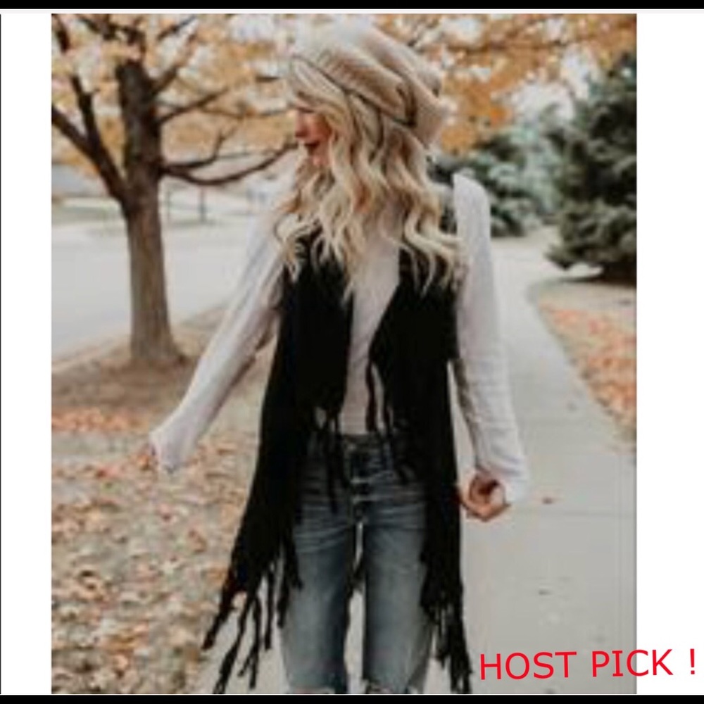 🆕 HP ! Bundle up baby fringe vest Vici ONE SIZE